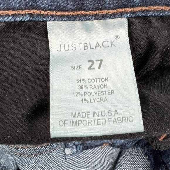 Just Black Skinny Frayed Hem Jeans Size 27 Women’s - Picture 5 of 6